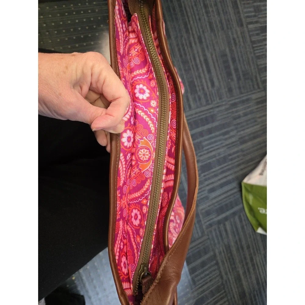 Kalencom Amy Butler Fabric Hobo Shoulder Bag Purse Pink‎ FloralHTF
